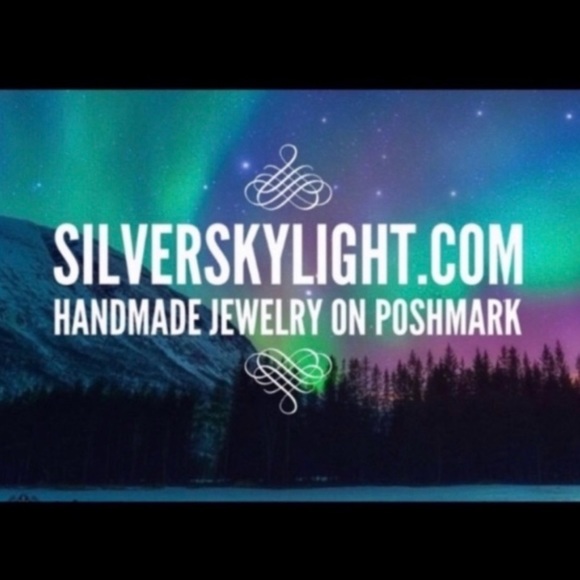 Handmade maille choker necklace celtic knot charm & green austrian crystal - Picture 16 of 16